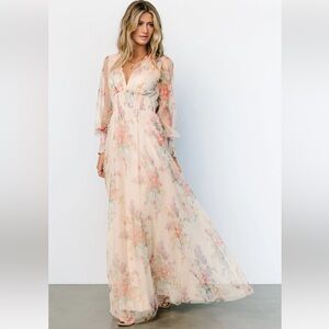 Baltic Borne NWT long sleeve tulle maxi dress